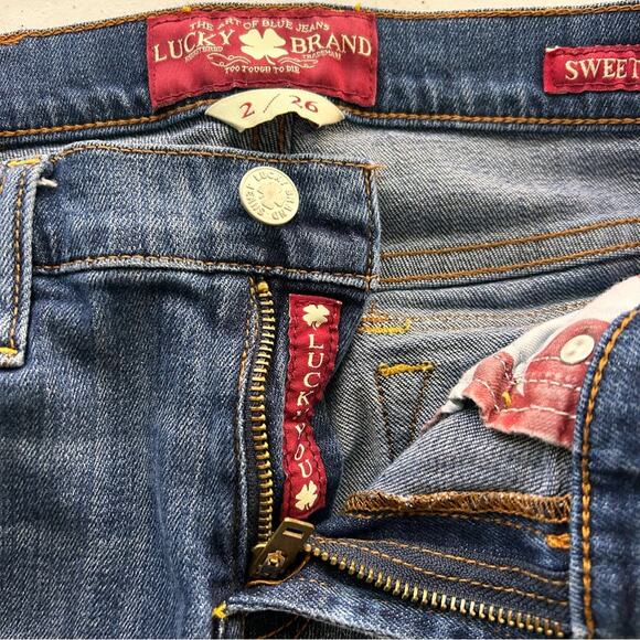 Guess Blue Ankle‎ Cropped Jeans with Faded Wash - Picture 8 of 11